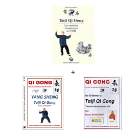Set Livre Qi gong les exercices énergétiques du Taiji + 2 DVD