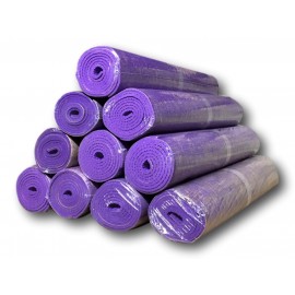 Tapis de yoga jute antidérapant violet lot de 10