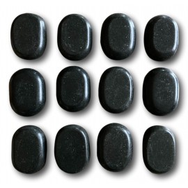 Lot de 12 pierres de massage dos et cuisses 7,5 x 5,5 x 2,5 cm